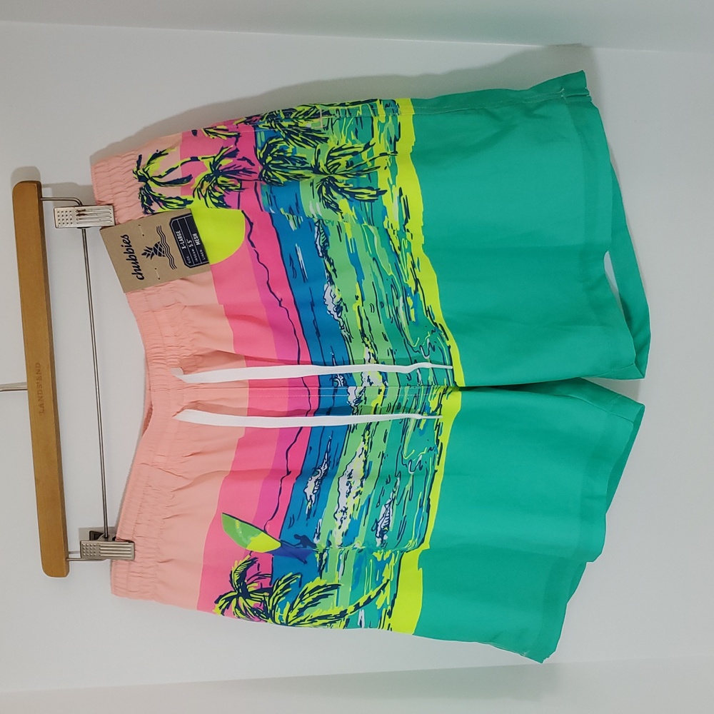 Chubbies The Coastals 5.5" Classic Swim Trunks Surfer Print XL NWT